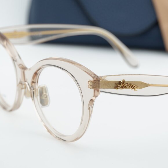Loewe LW50074F 057 Cat Eye Eyeglasses - Transparent Brown 50mm display picture 1